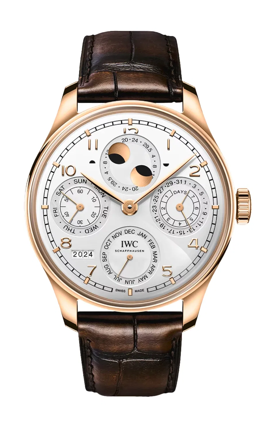 Португезер Вечный Календарь 44 - IW503701 IWC SCHAFFHAUSEN, золотой