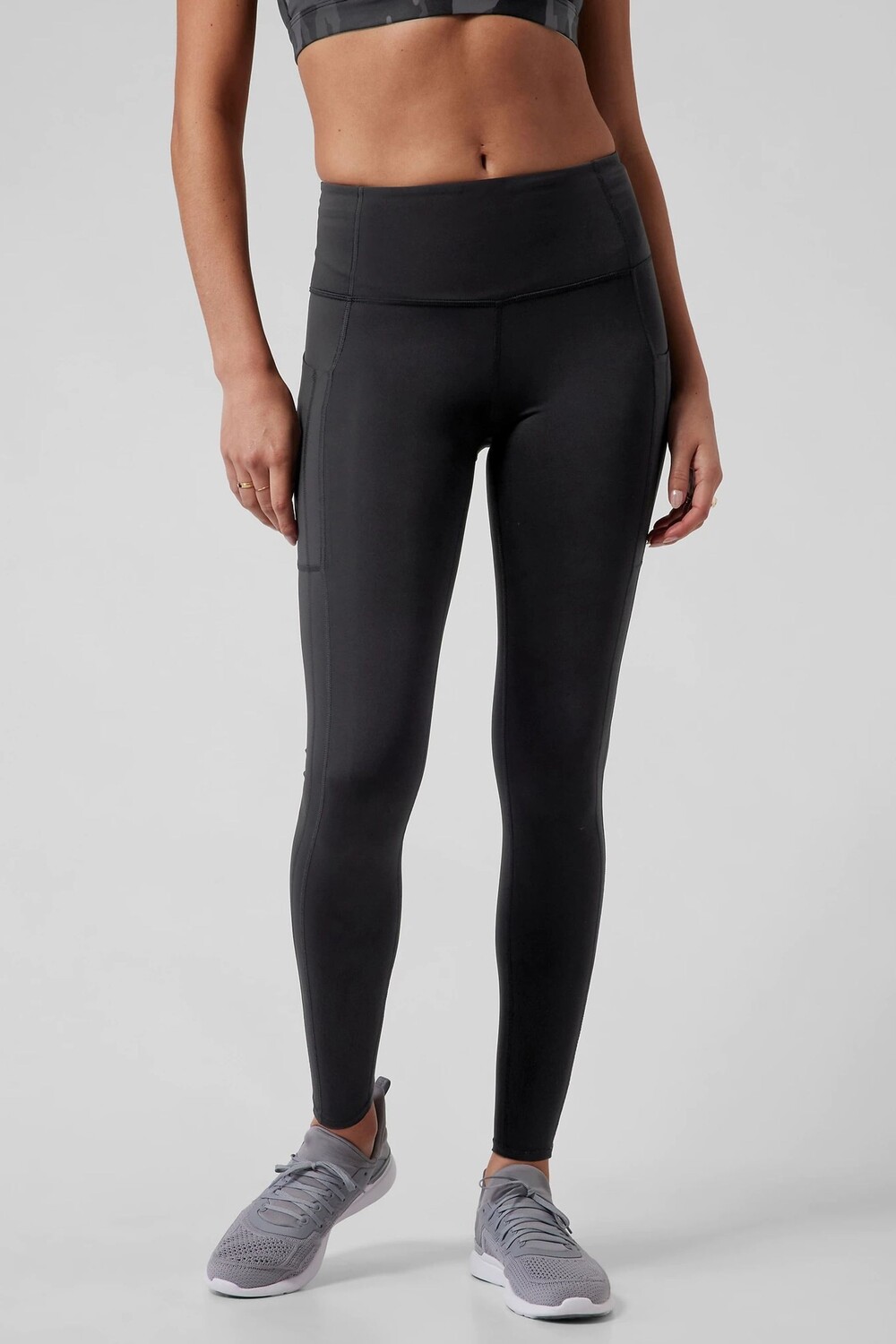 

Леггинсы с завышенной талией Athleta, черный