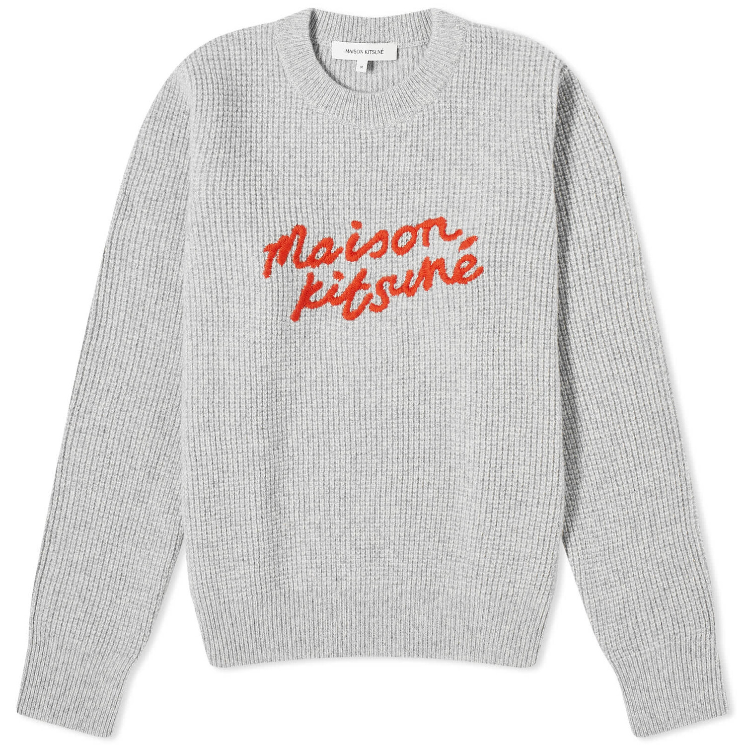

Джемпер Maison Kitsune Handwriting Comfort, цвет Light Grey Melange