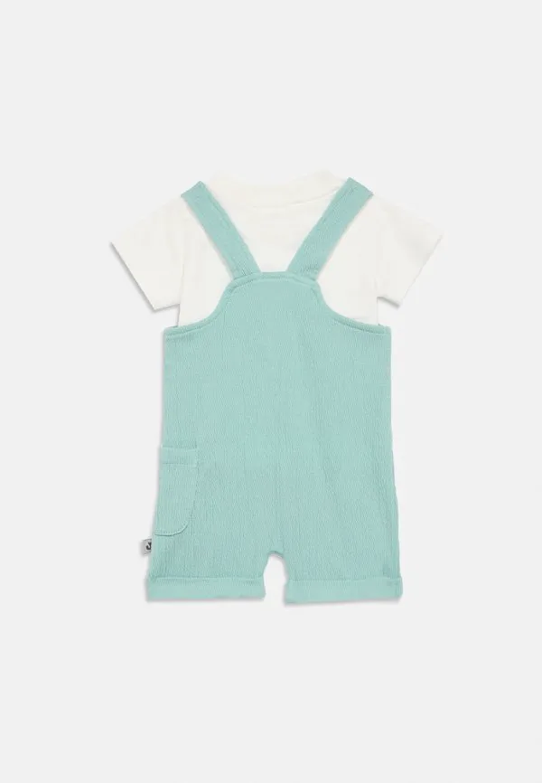 Unterzieher kurzarm комбинезон унисекс с прекрасными цветами Jacky Baby, Mint/Off-White — фото 2