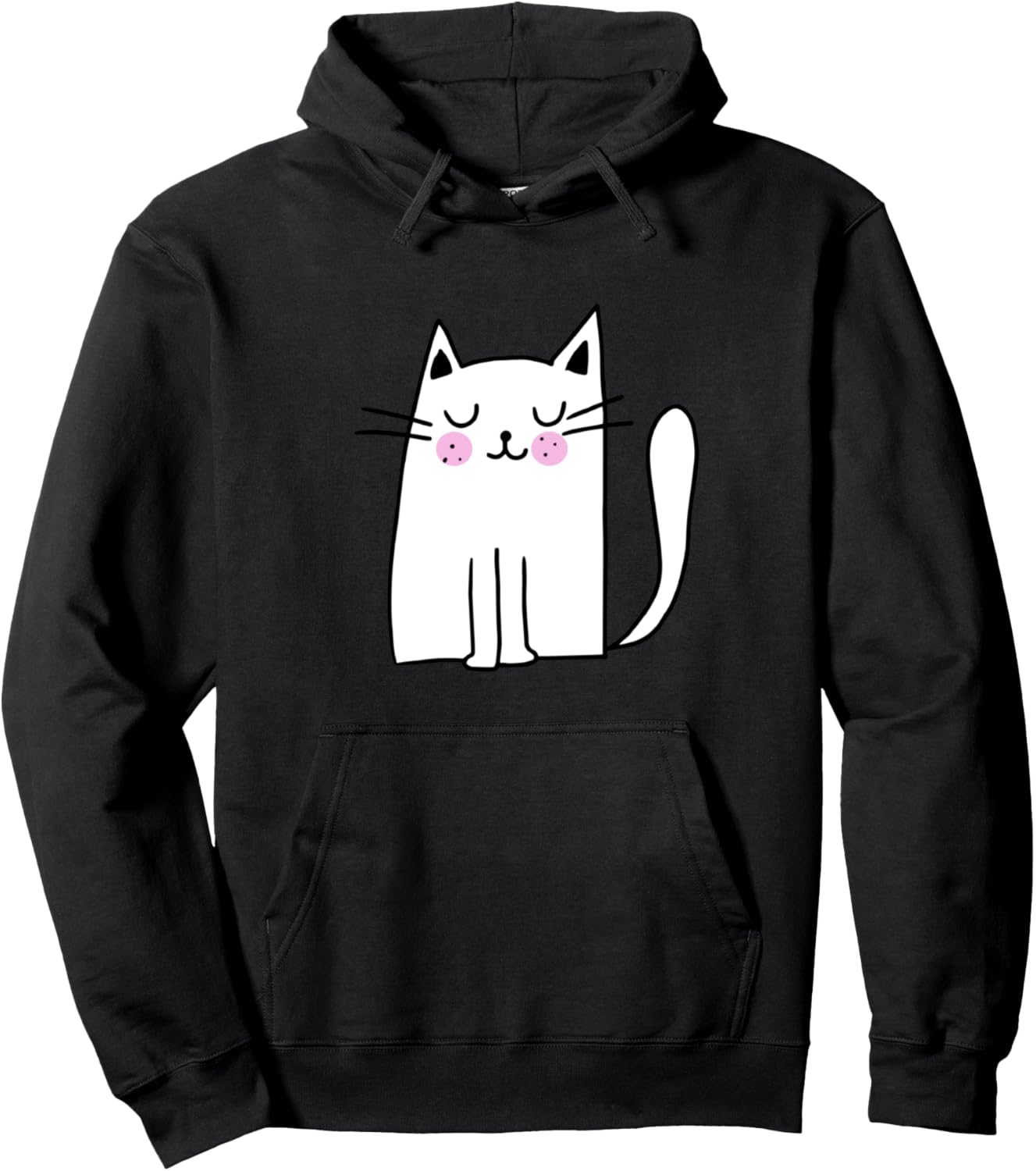 

Причудливое кошачье наслаждение: милая толстовка с изображением кошки Al'S Merch, черный