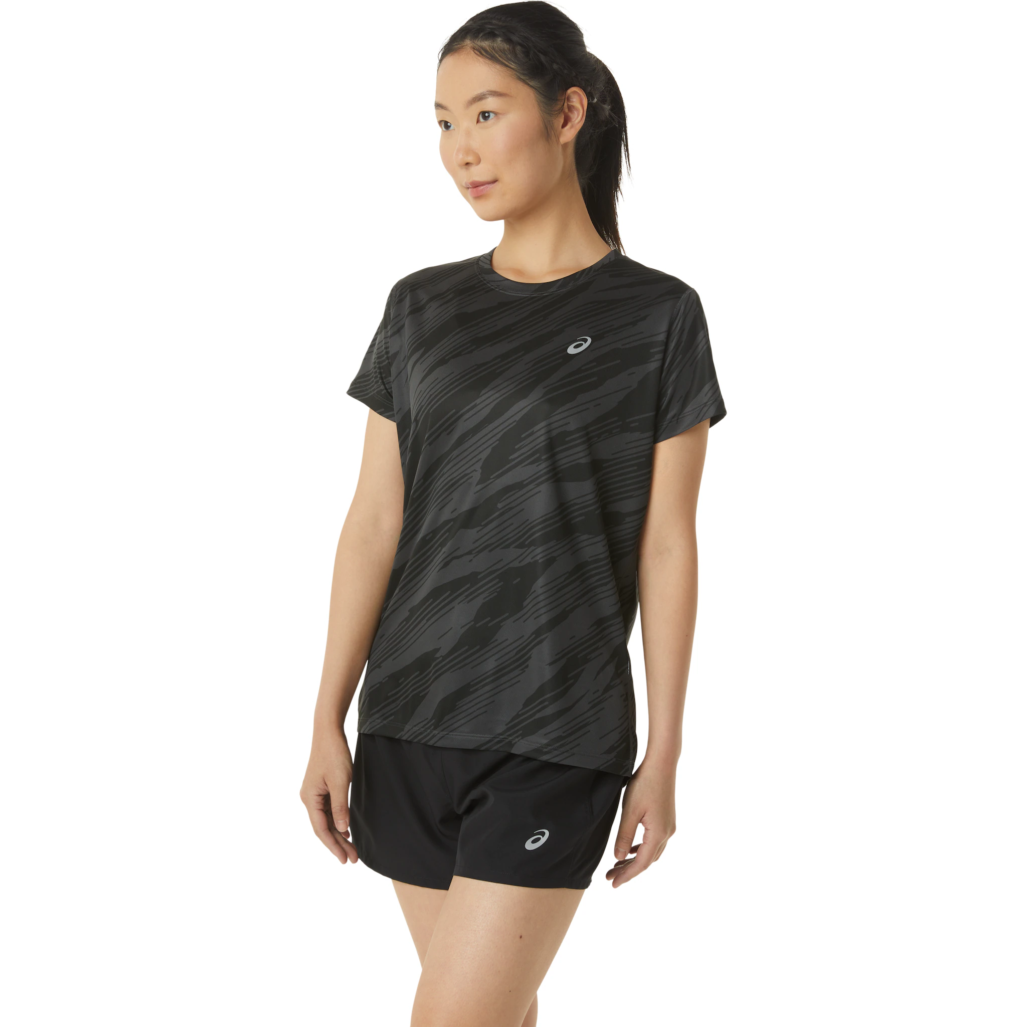 

Футболка для бега Asics "CORE ALL OVER PRINT SHORTSLEEVE TOP", зеленый