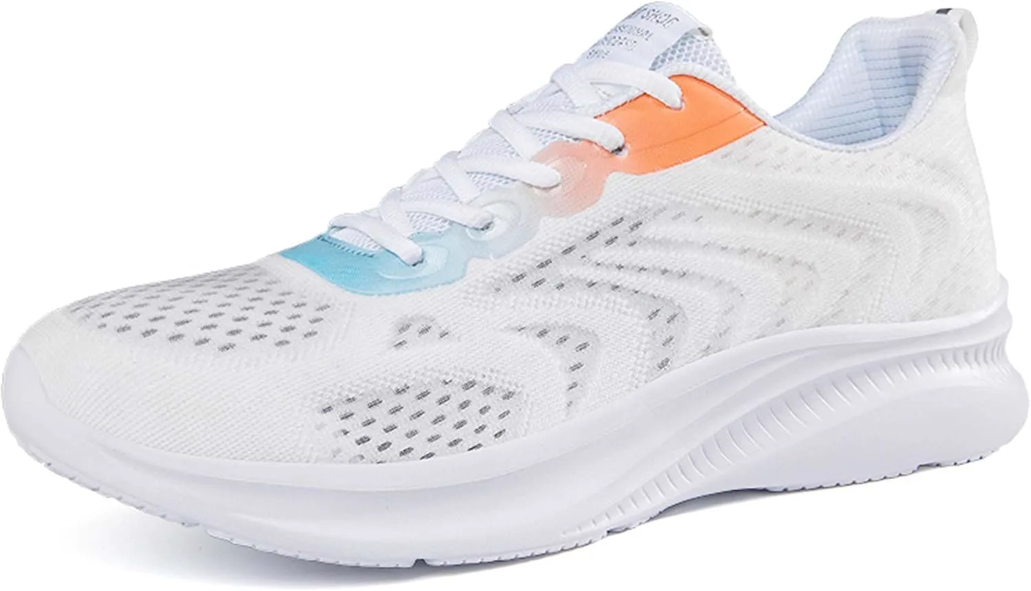 

Мужские и женские кроссовки с поддержкой свода стопы, удобные для бега, на шнуровке, повседневные, многофункциональные, с легкой подошвой из ЭВА и резины DZBAJRQM, белый