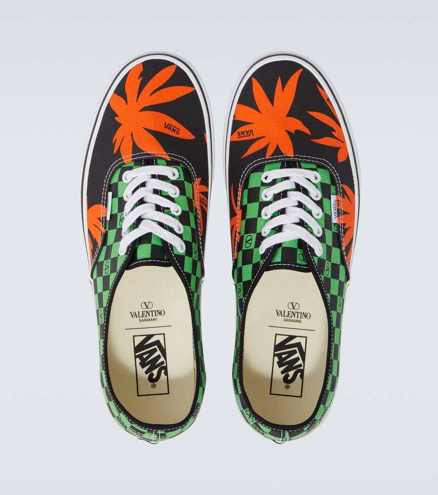Кроссовки Vans с принтом VLogo Valentino Garavani, Nero-Rosso Sport — фото 4
