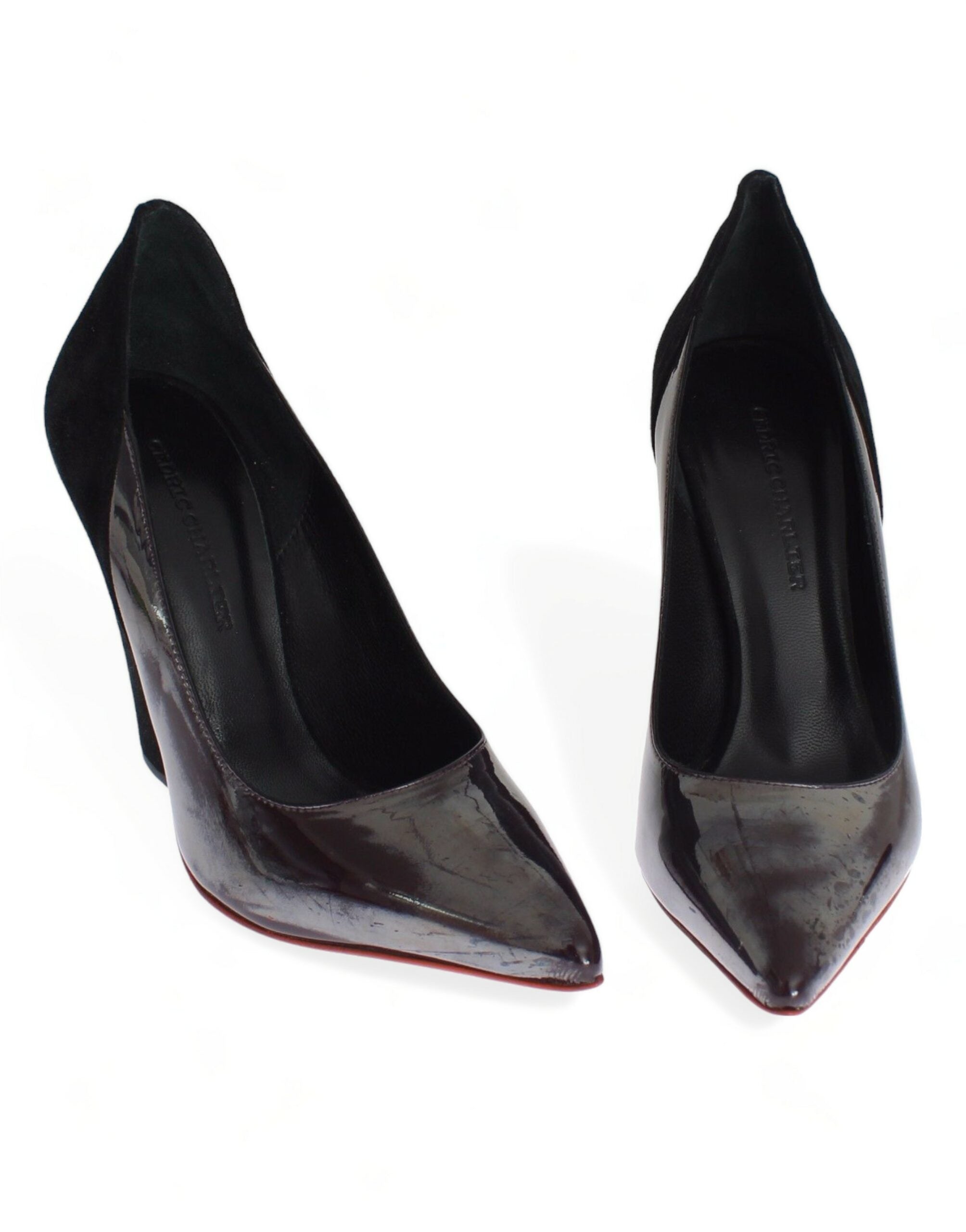 Cédric Charlier Chic Metallic Leather Женские туфли-лодочки, серый — фото 3