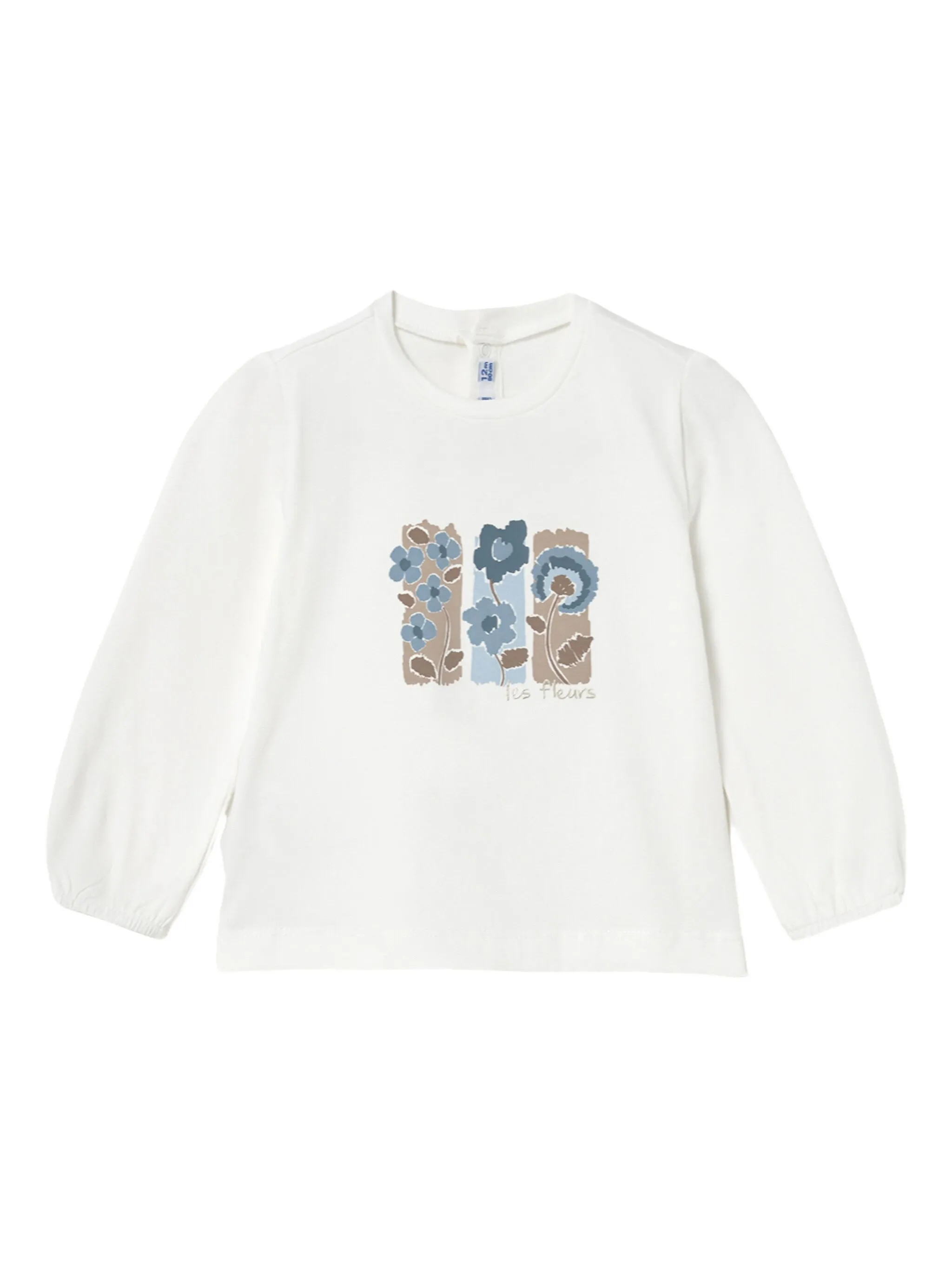 

Комплект из топа и брюк с цветочным принтом Mayoral, белый