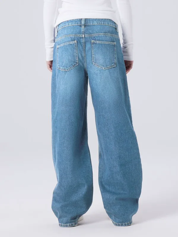 Джинсы прямого кроя с эффектом потертости Two Soon, Medium Blue Denim — фото 3