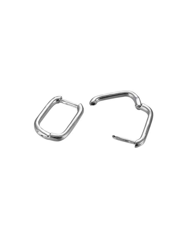 

Steel_Art Серьги-гвоздики Rectian с полированной поверхностью, серебристого цвета