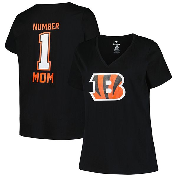 

Футболка с V-образным вырезом #1 Mom Cincinnati Bengals для женщин plus size Fanatics Brands - White Label, Белый, Футболка с V-образным вырезом #1 Mom Cincinnati Bengals для женщин plus size Fanatics Brands - White Label