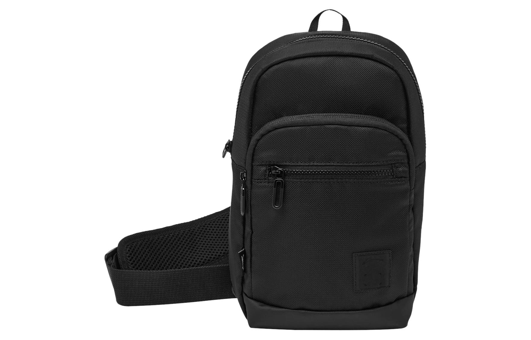 

LINING Спортивная сумка через плечо из полиэстера унисекс черная, Black
