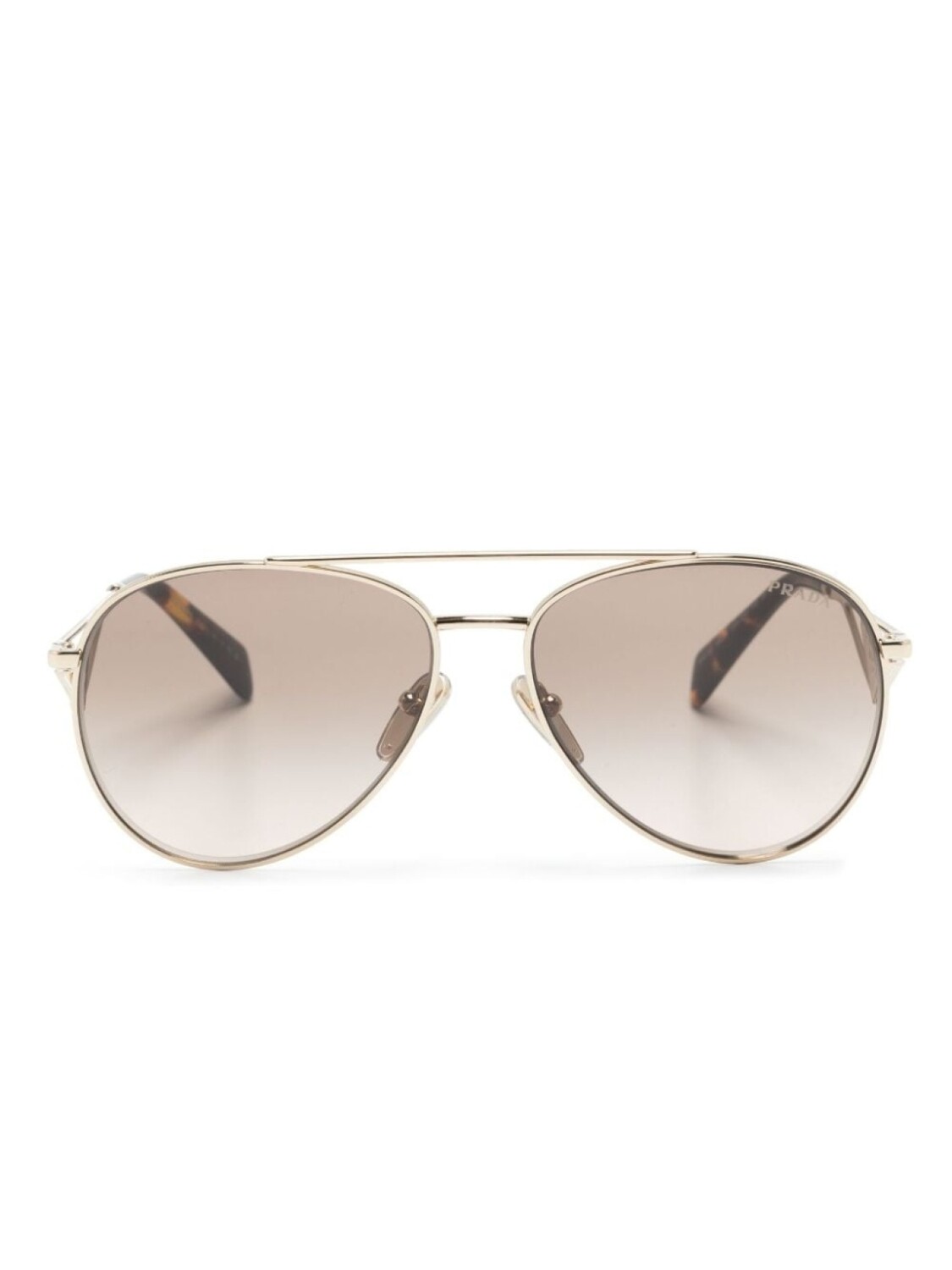 

Prada Eyewear солнцезащитные очки-пилоты, золотистый