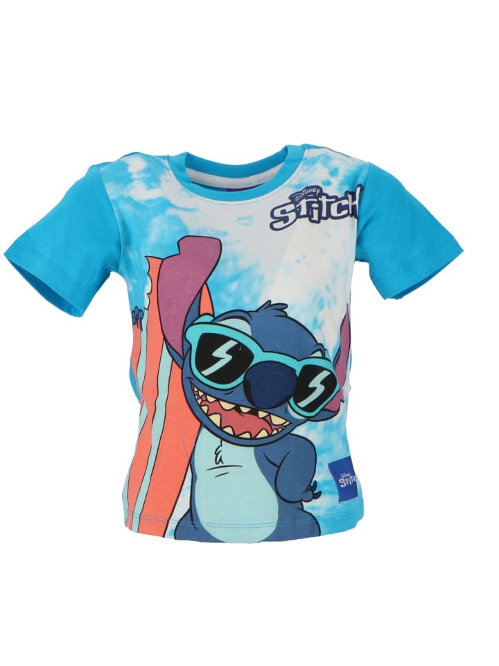 

Футболка Lilo & Stitch, светло-синий