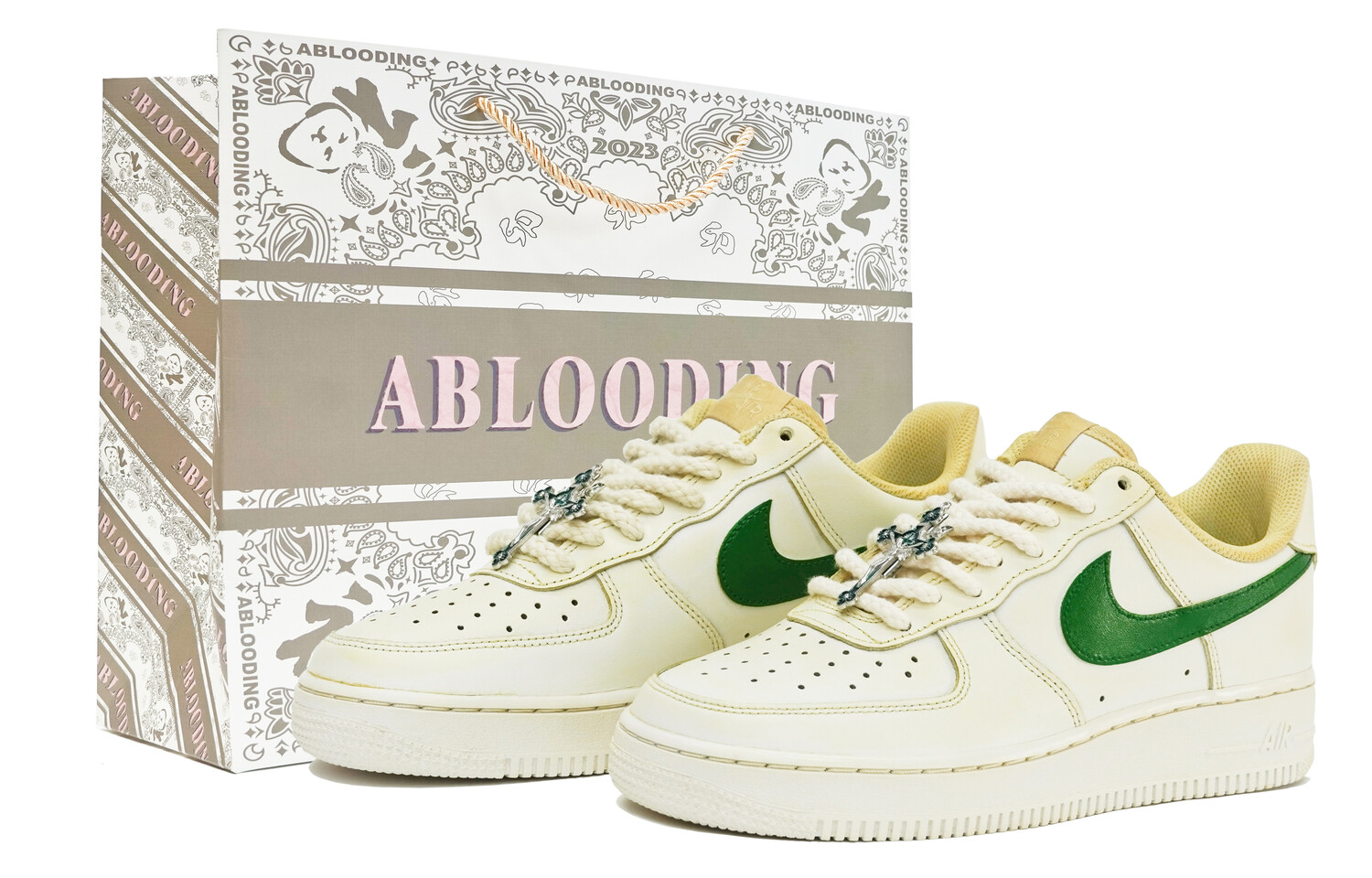

Кроссовки Nike Air Force 1 Skateboard Shoes Men Low-Top Green