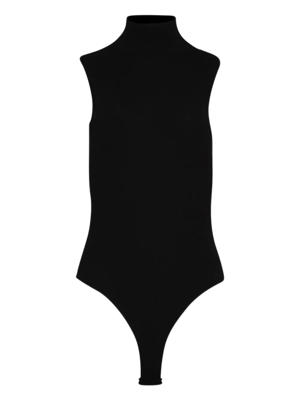 

Боди без рукавов с воротником-гольф ZEYNEP ARCAY, черный