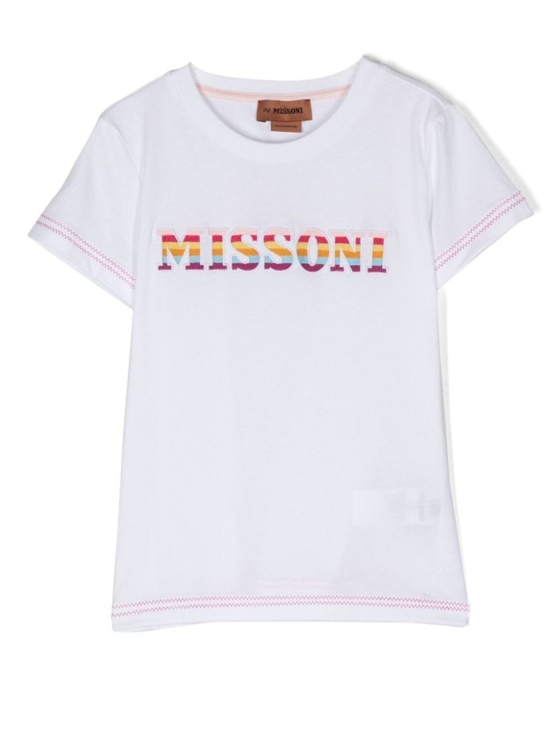 

Missoni Kids футболка с логотипом, белый