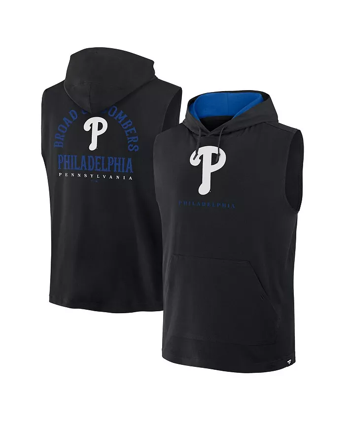 

Мужская черная безрукавка-худи Philadelphia Phillies Fire Speed Fanatics