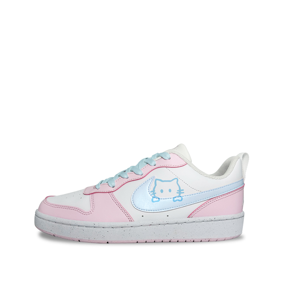 

Court Borough Sweet Dream нескользящие устойчивые к истиранию низкие детские скейтбординг кроссовки Nike, розовый