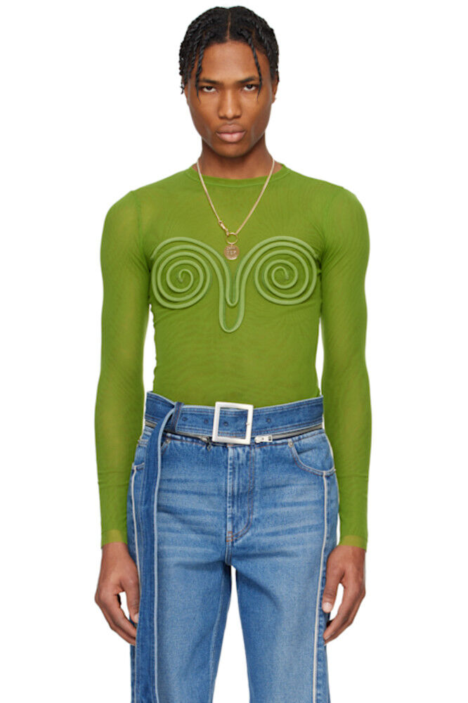 

Зеленая футболка «The 3D Spirale» Jean Paul Gaultier