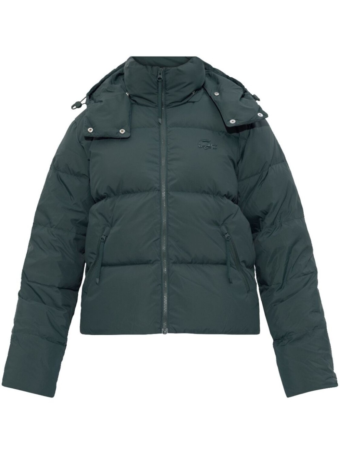 

Пуховик с капюшоном Lacoste, зеленый