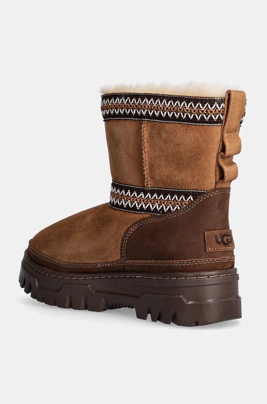 Угги зимние замшевые UGG Classic Mini Trailgazer, коричневый — фото 3