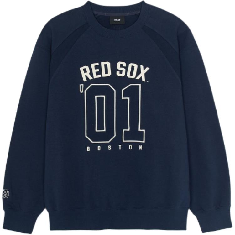 

MLB Толстовка унисекс, синие, с круглым вырезом, средней толщины