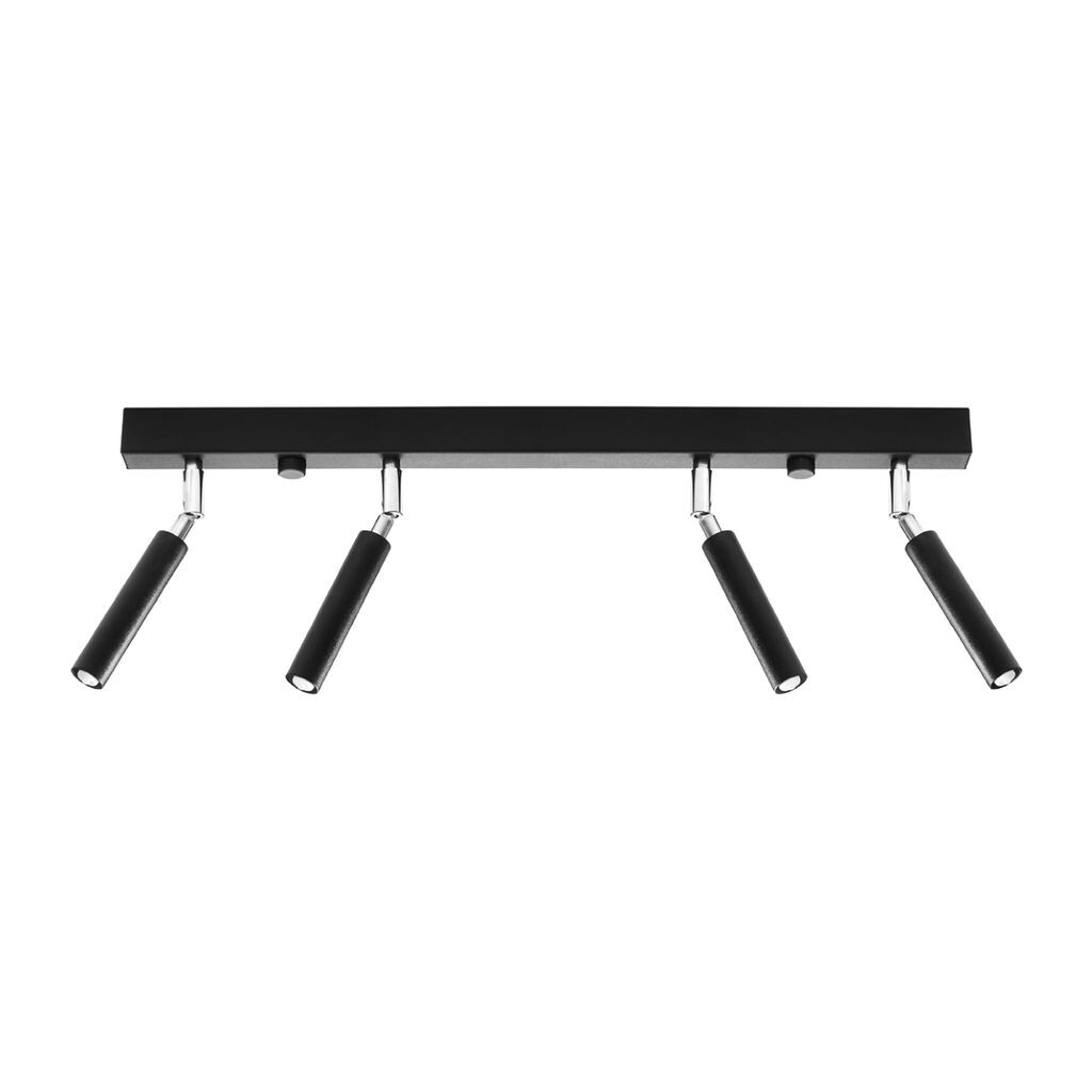 

Потолочный светильник EYETECH 4 черный 4xG9 12W сталь 20x3x60см Sollux Lighting