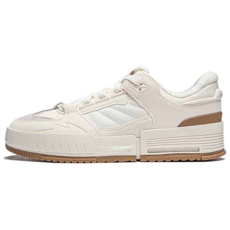 

Кроссовки LINING Li Cheng Skateboarding Shoes Men Low-top Milky White, слоновая кость, Бежевый, Кроссовки LINING Li Cheng Skateboarding Shoes Men Low-top Milky White, слоновая кость