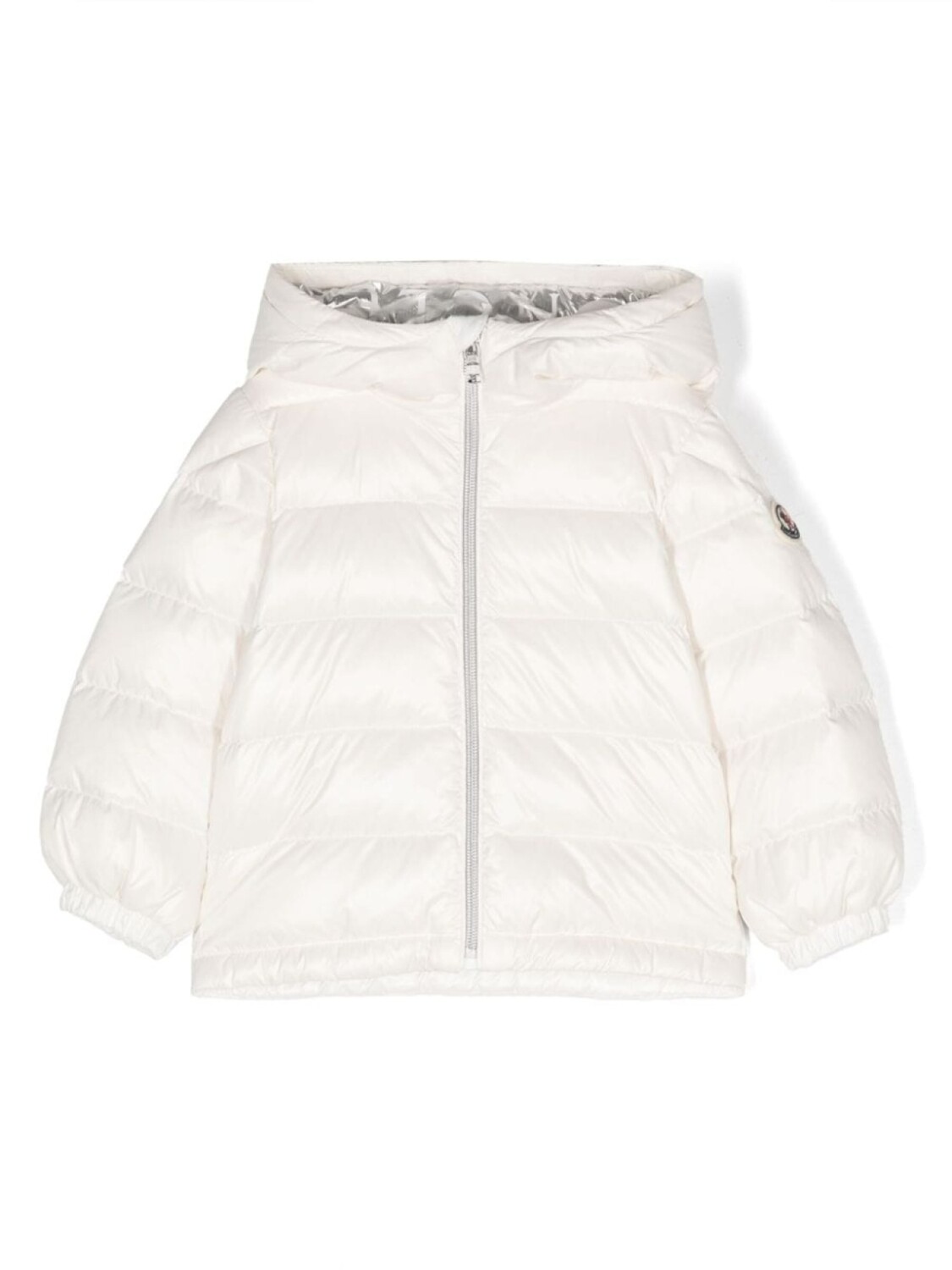 

Moncler Enfant пуховик с логотипом, белый