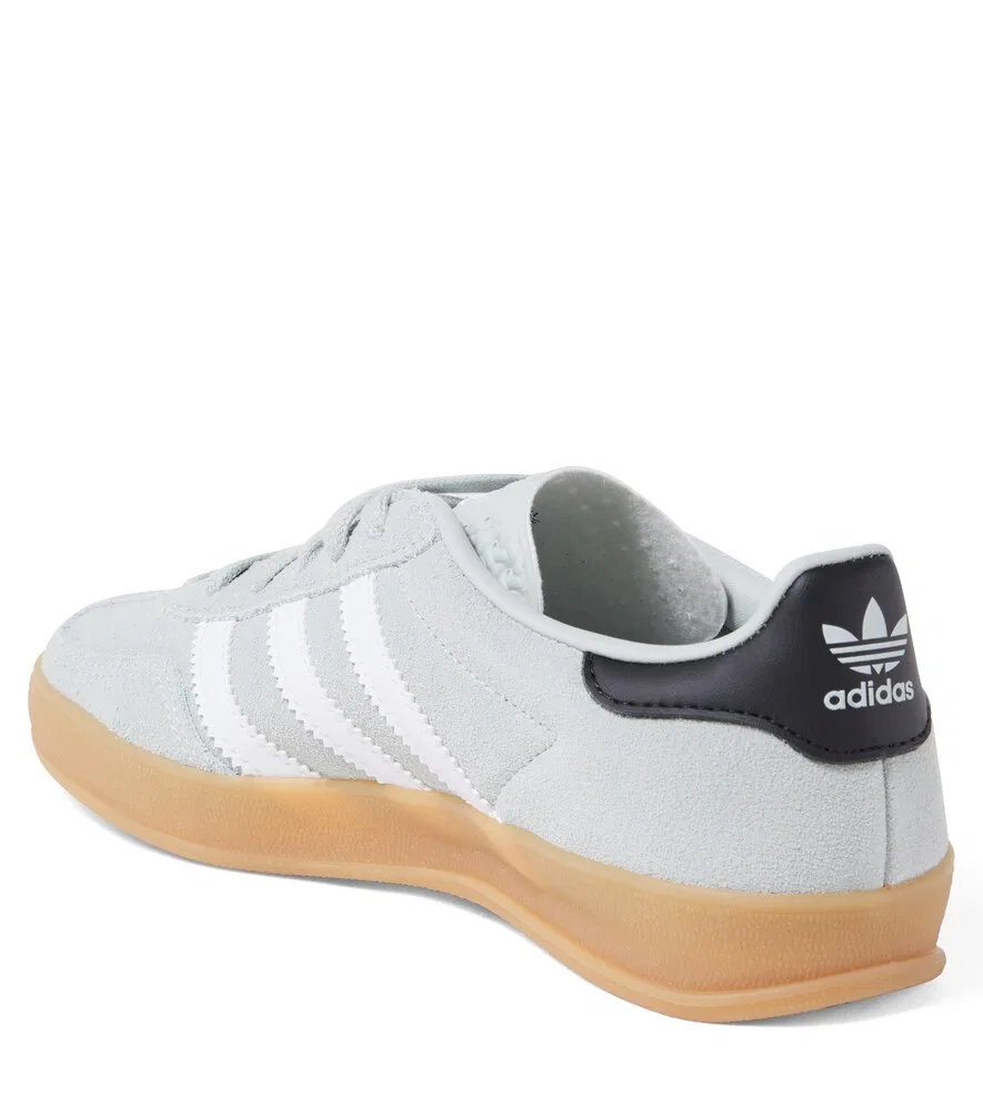 Замшевые кроссовки Gazelle Indoor Adidas Originals Kids, серый — фото 3