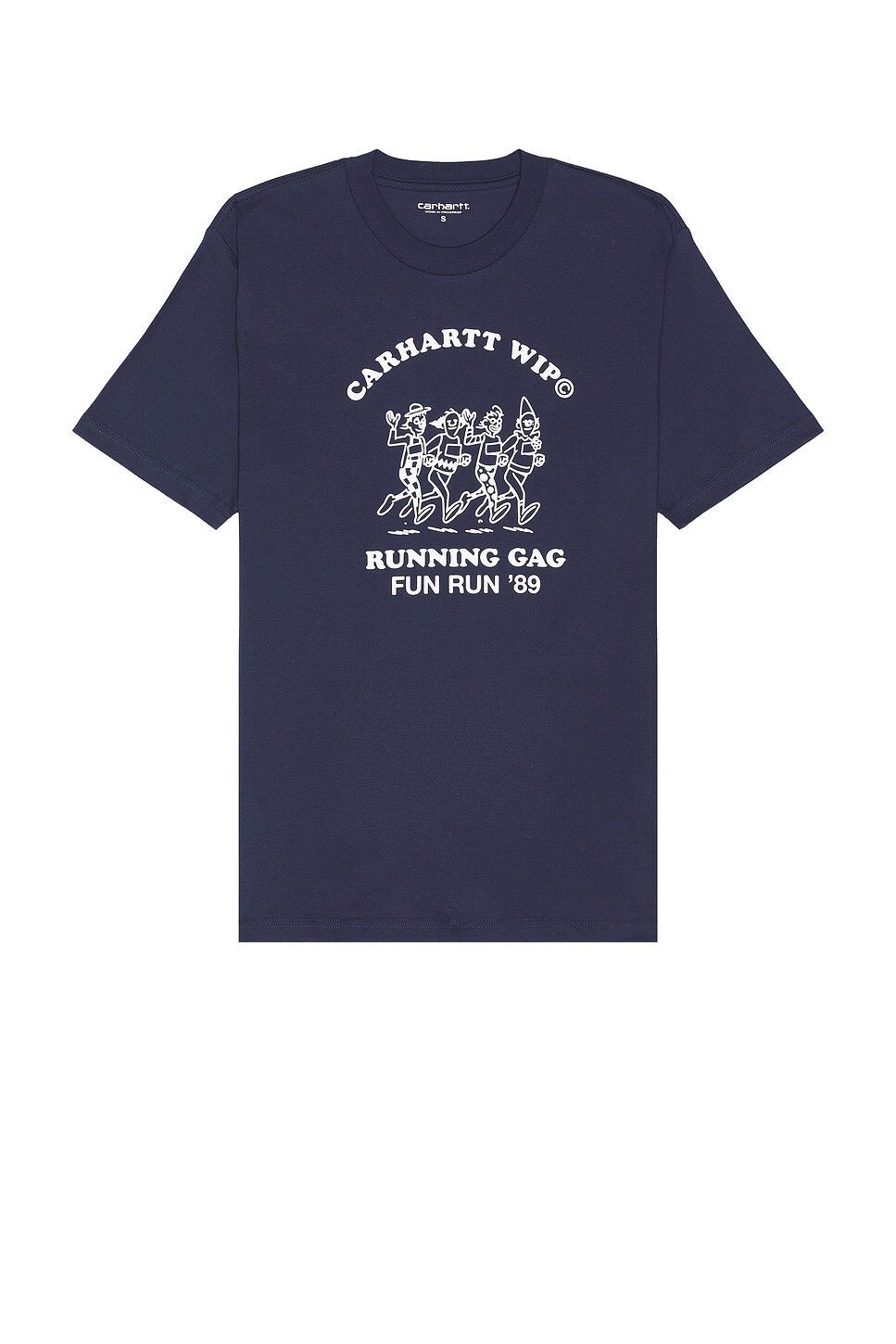 

Футболка Fun Run с короткими рукавами Carhartt Wip, цвет Air Force Blue & White