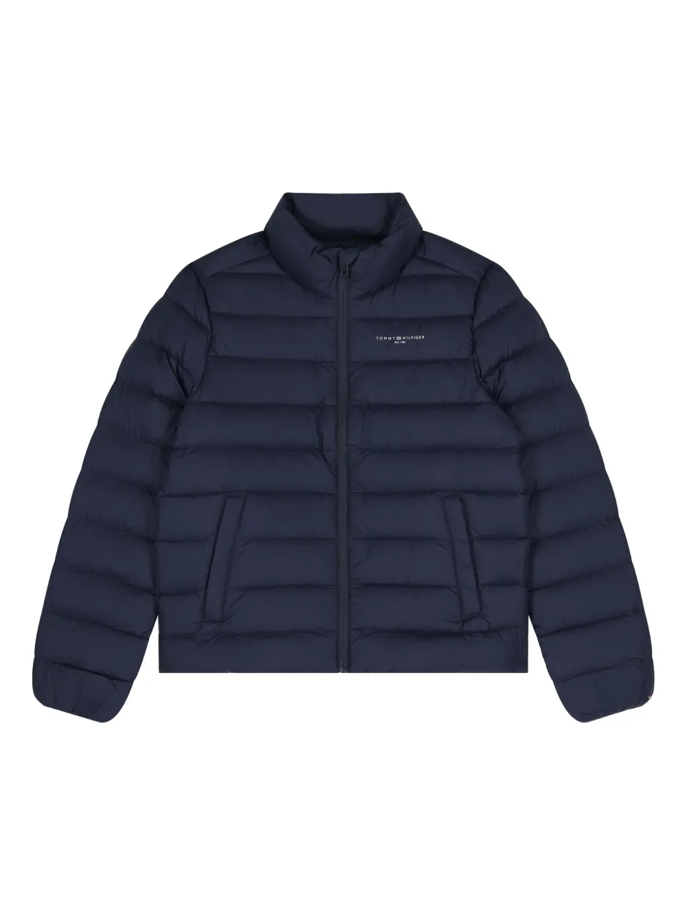 

Утепленная куртка с логотипом Tommy Hilfiger Junior, синий
