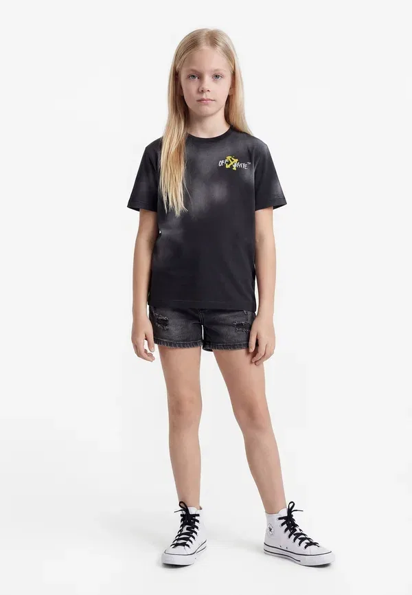 Футболка с принтом Arrow spray acid tee, Off-White, черный кислотный