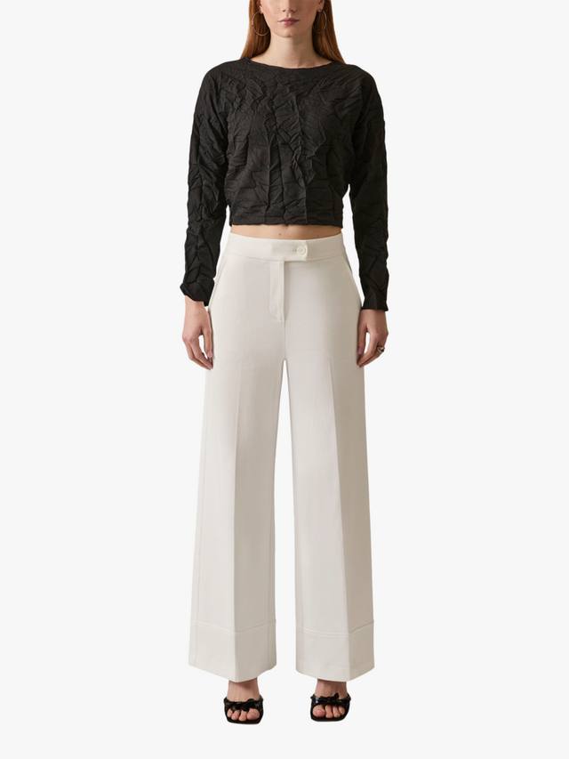 

Высокие брюки с завышенной талией James Lakeland, White