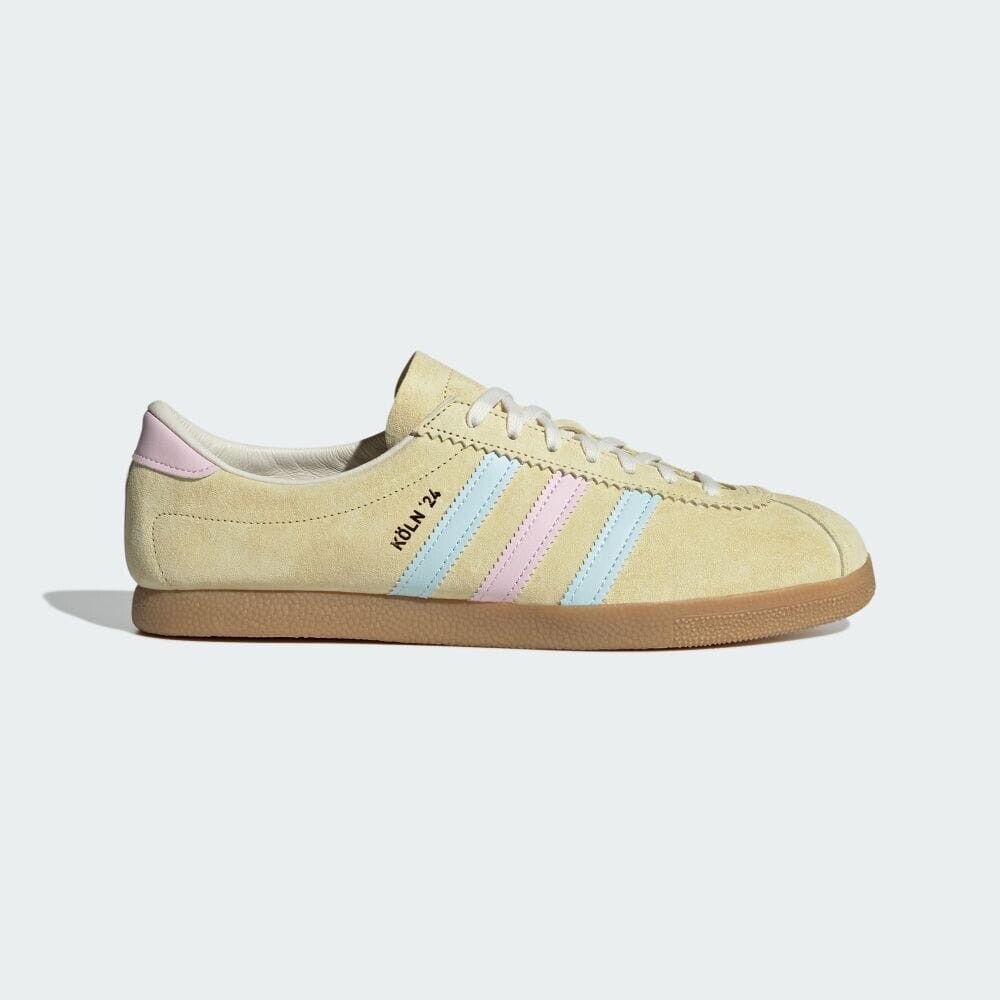 

Кроссовки Adidas KOLN 24, цвет Almost Yellow/Almost Blue/Clear Pink