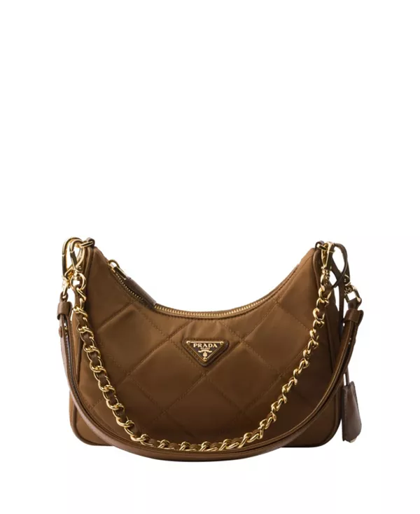 

Мини-Сумка Re-Edition 1995 из нейлона с цепочкой Prada, коричневый