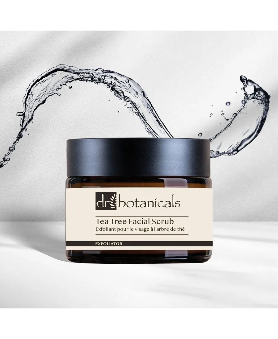 Скраб для лица с эвкалиптом и чайным деревом, 50 мл Dr. Botanicals, белый — фото 4