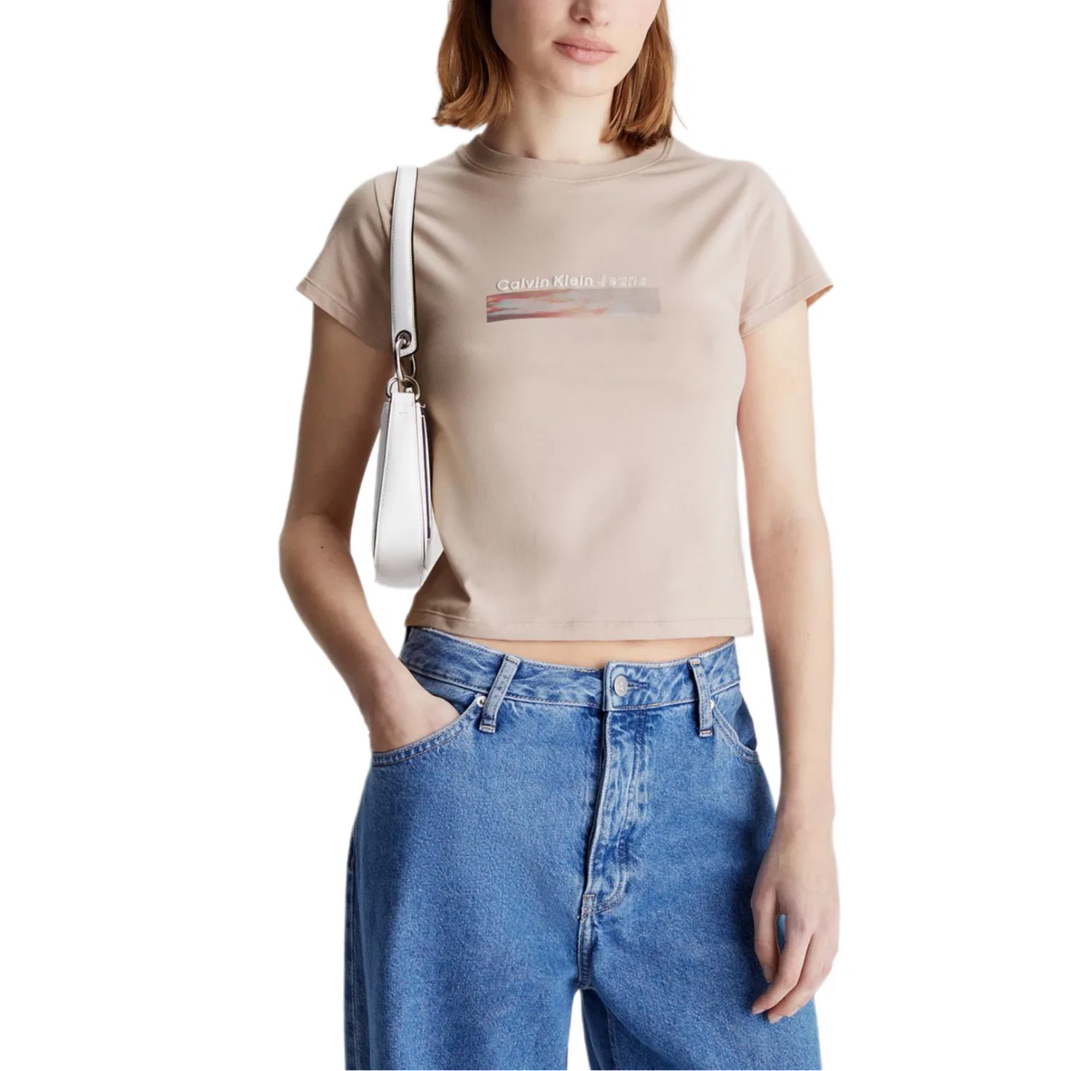 Футболка женская Calvin Klein Tan Rose — фото 3