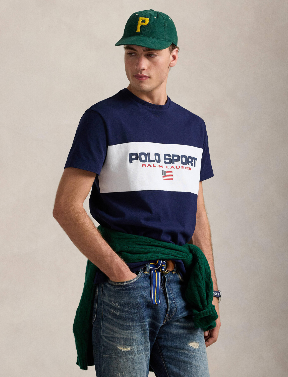 

Футболка POLO RALPH LAUREN Classic fit, темно-синий