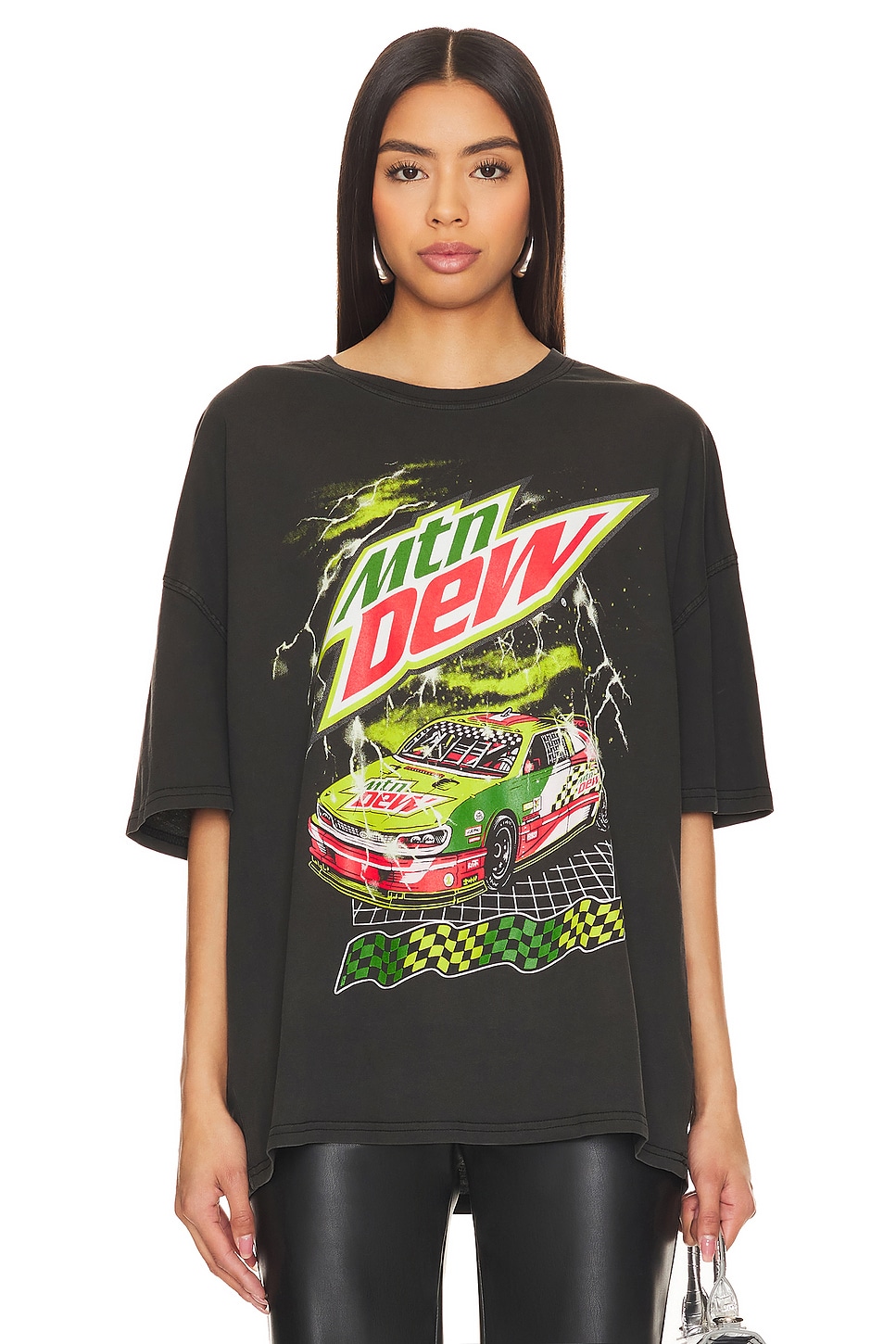 

Футболка mountain dew racing большого размера Philcos, черный