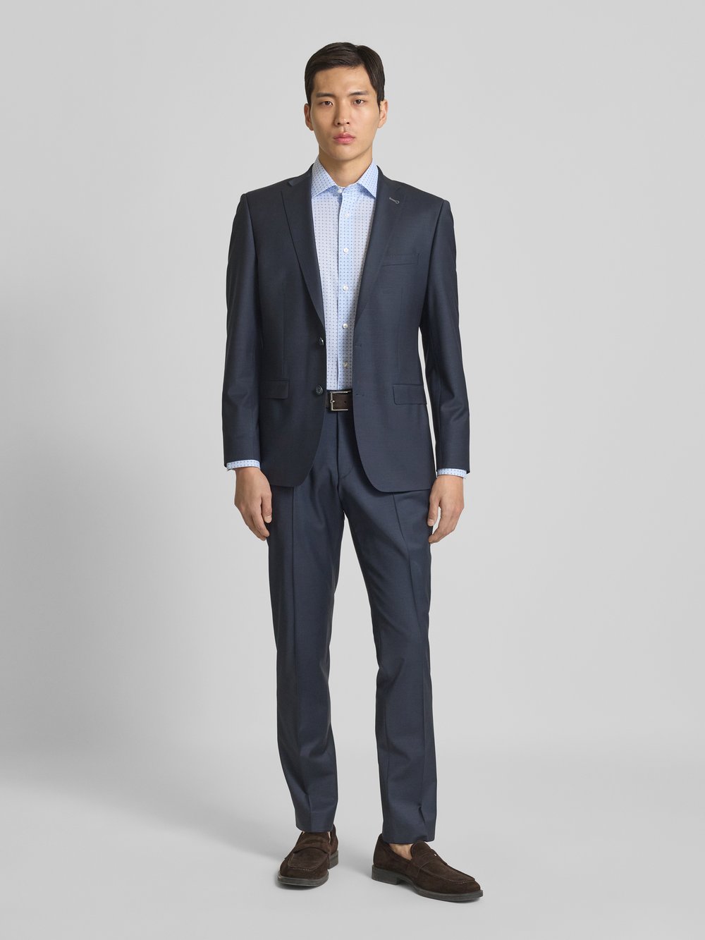 

Рубашка делового покроя Modern Fit с планкой на пуговицах OLYMP, синий