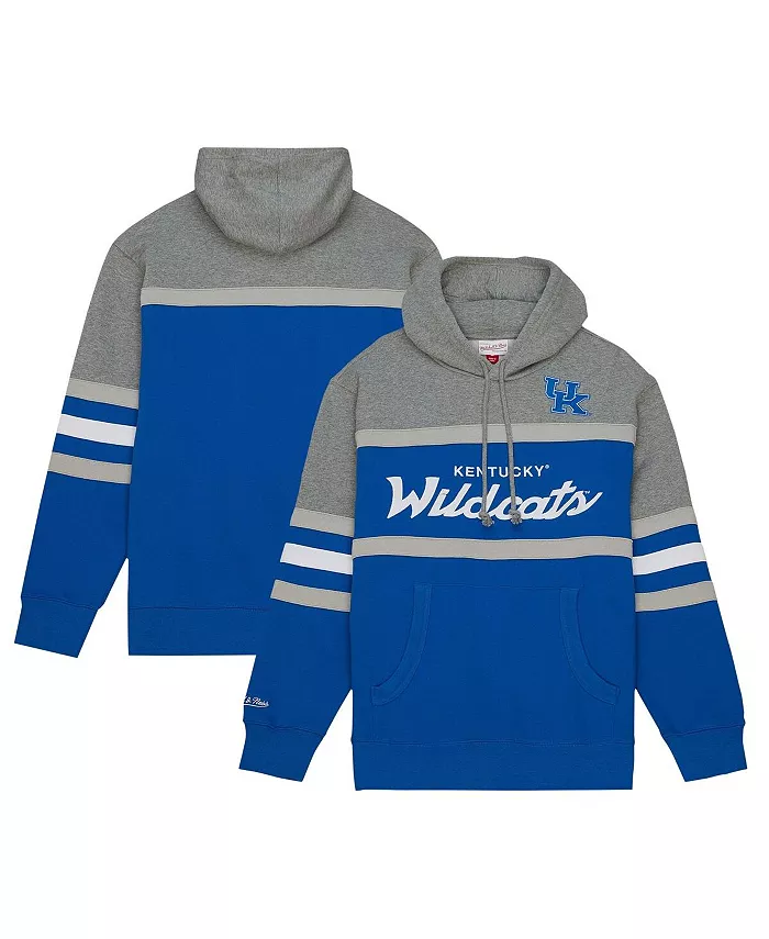 

Мужская толстовка с капюшоном Royal Kentucky Wildcats Head Coach Mitchell & Ness