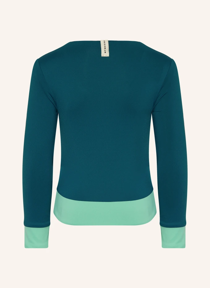 Двусторонняя рубашка surfshirt с длинными рукавами и защитой от ультрафиолета 50 Mymarini, бирюзовый — фото 2