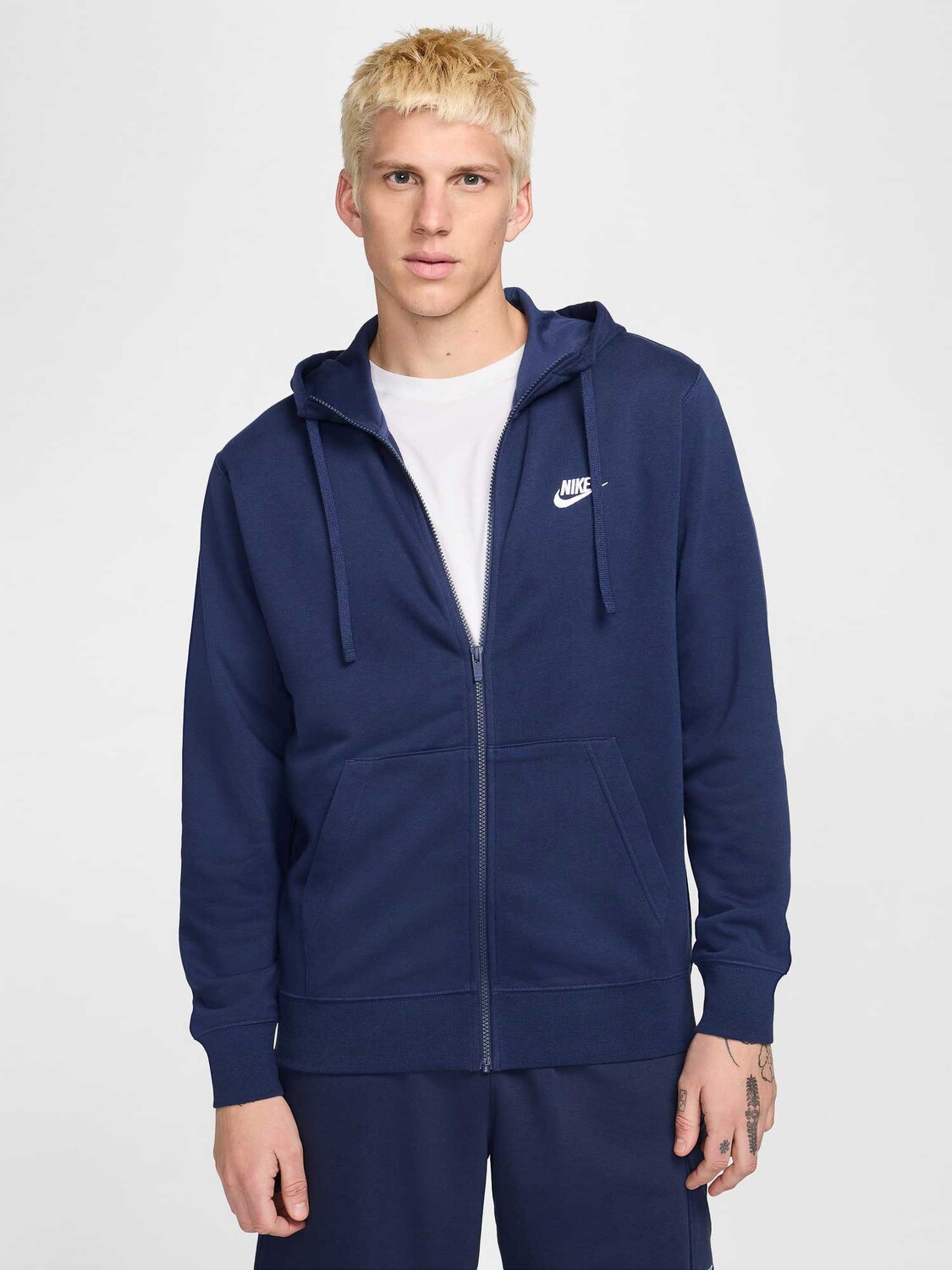 

Толстовка Nike M NSW CLUB HOODIE FZ FT, синий