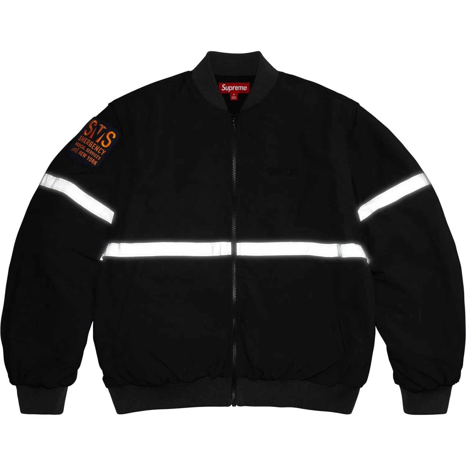 Куртка с отстегивающимися рукавами и светоотражающей полосой SS26 WEEK5 Unisex Supreme, Black — фото 4