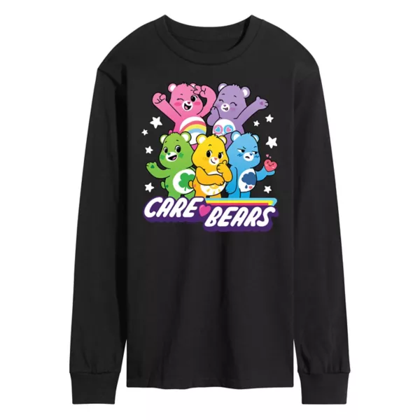 

Мужская футболка с длинным рукавом Care Bears Unlock The Magic с принтом Licensed Character, черный