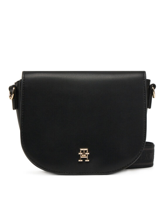

Сумочка Th Logotape Saddle Bag AW0AW17184 Tommy Hilfiger, черный