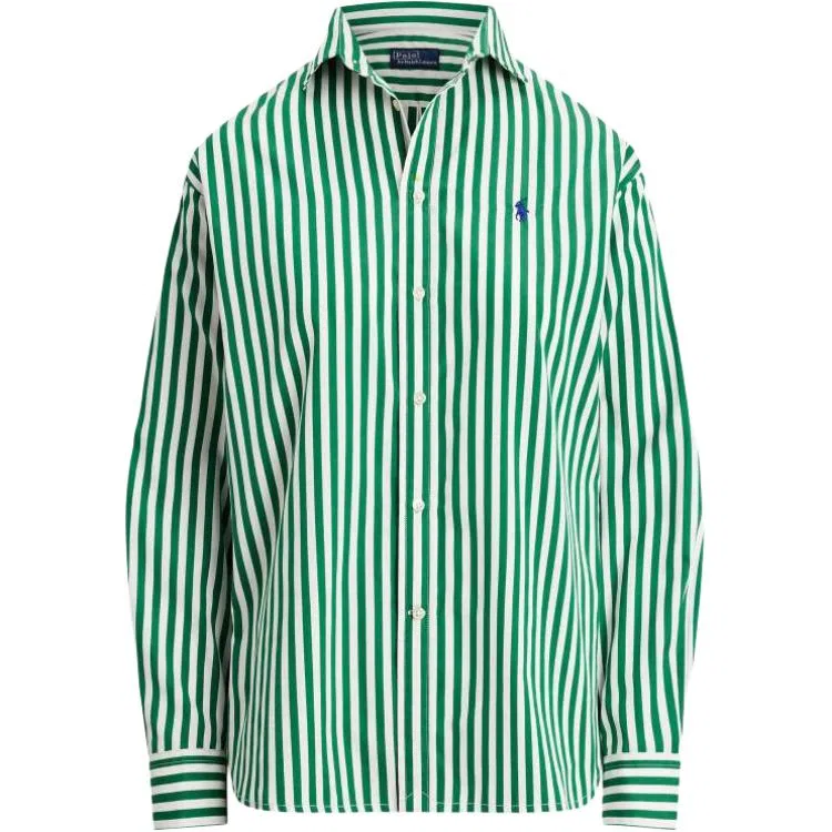 Рубашка поло с полосками Polo Ralph Lauren, зеленая