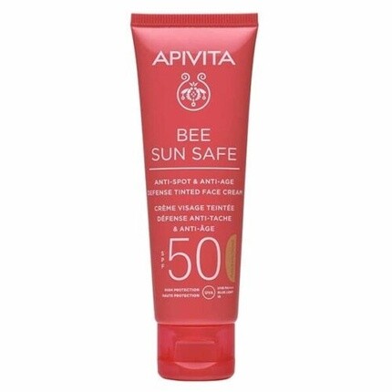 

Крем для лица с тонирующим эффектом Bee Sun Safe Anti-Spot & Anti-Age Defense SPF50 50 мл Apivita