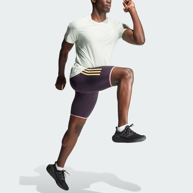 Футболка мужская льняная зеленая Adidas, зеленый — фото 4