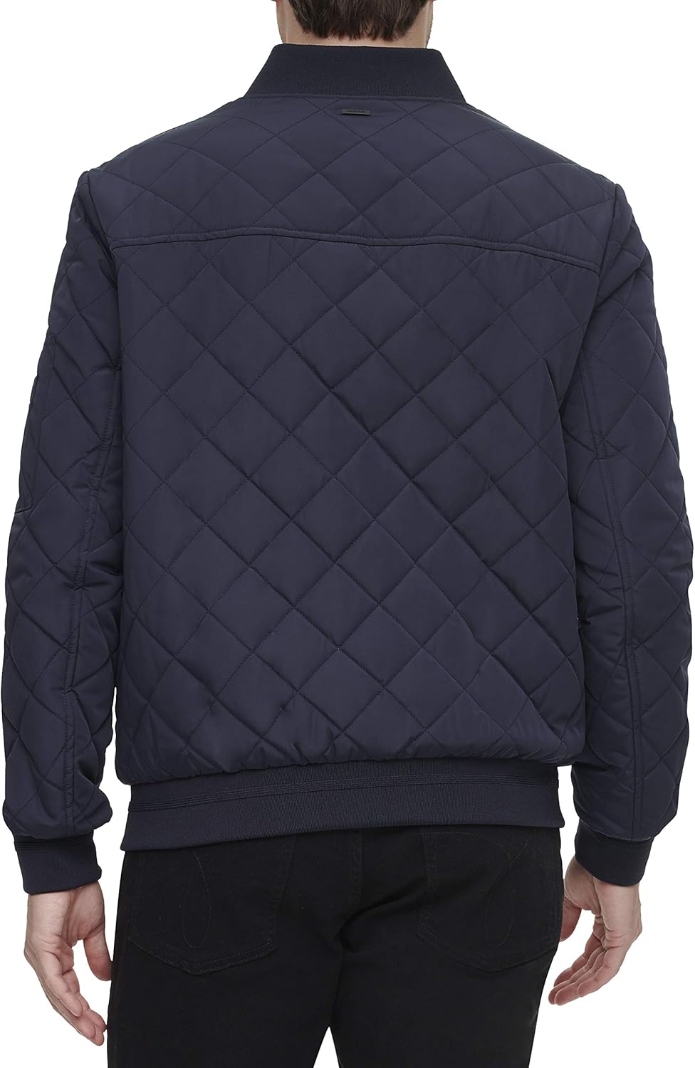 Мужская стеганая летная куртка Calvin Klein с молнией, Flight True Navy — фото 3